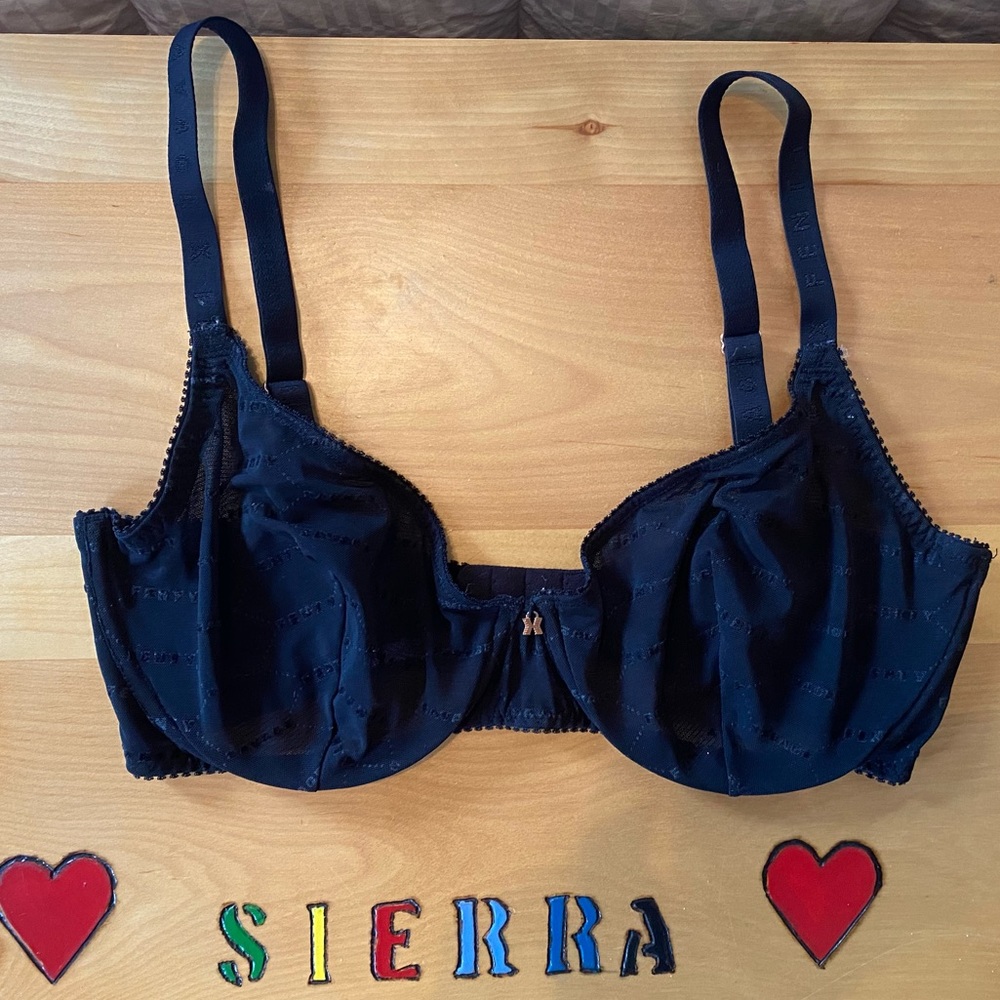 NWOT Rhianna Savage X Fenty Unlined Black Bra